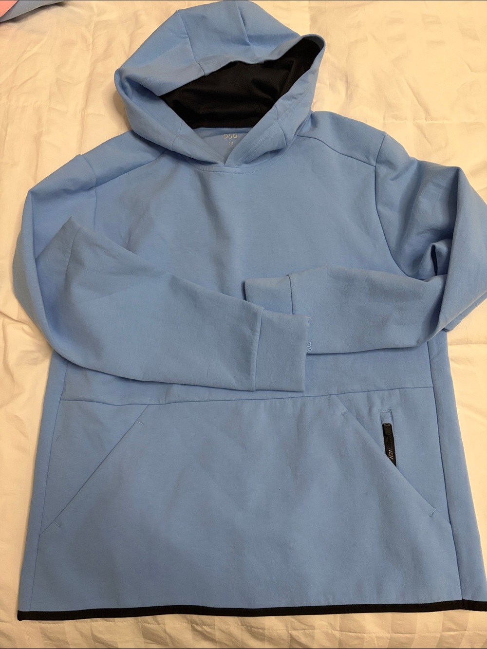 Men's Light Blue Pullover Hooded Sweatshirt DSG
